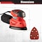 Stalwart Electric Sander Tool - 14000RPM Mouse Detail Sander with Dust Collection & 12 Sandpaper by 75-PT2021 - alternate 2